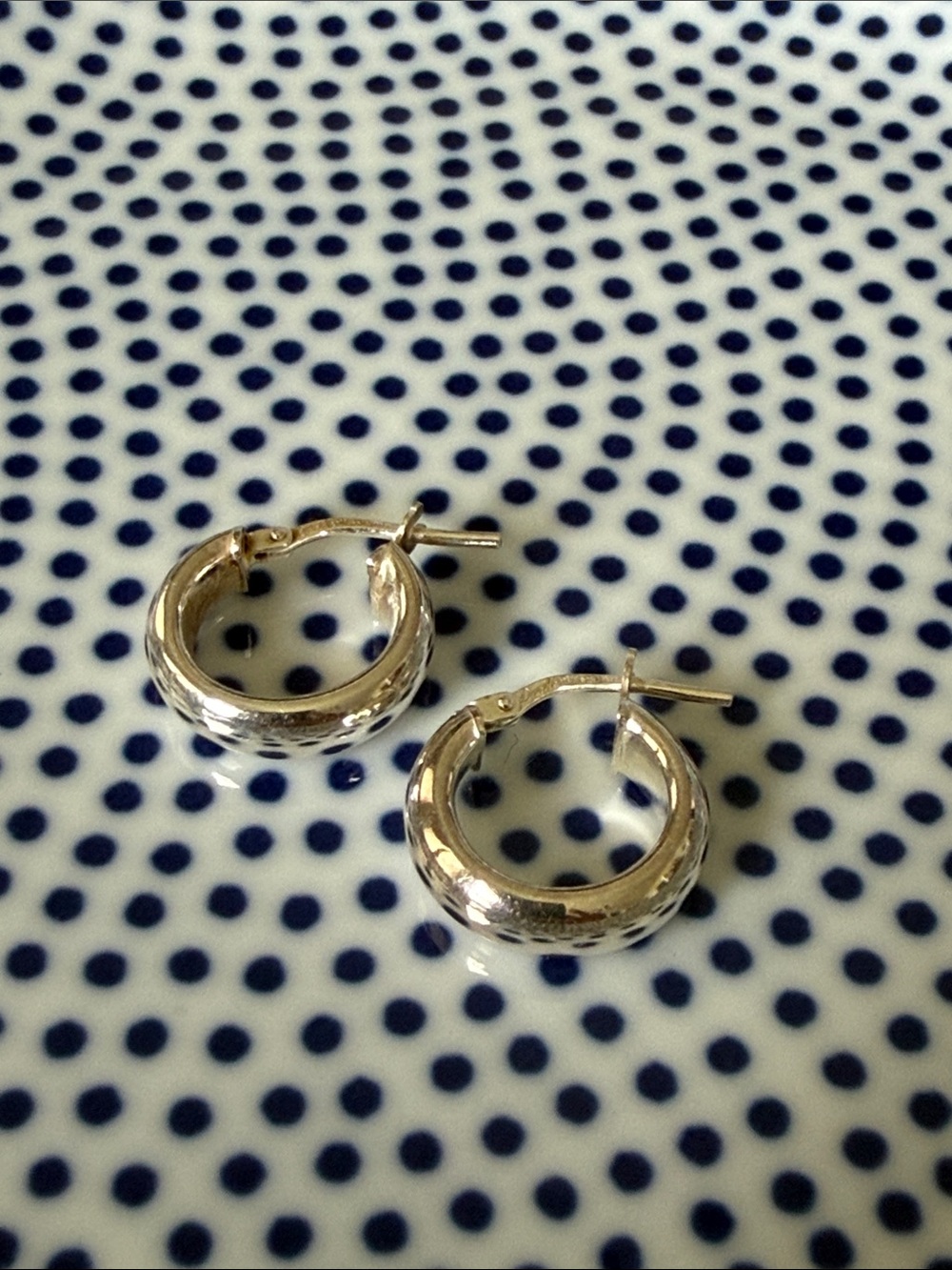 Dyadema sterling silver hoops